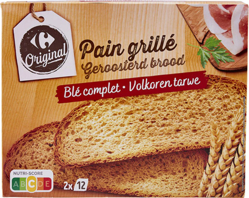 whole wheat toast slices 500g (#118051)