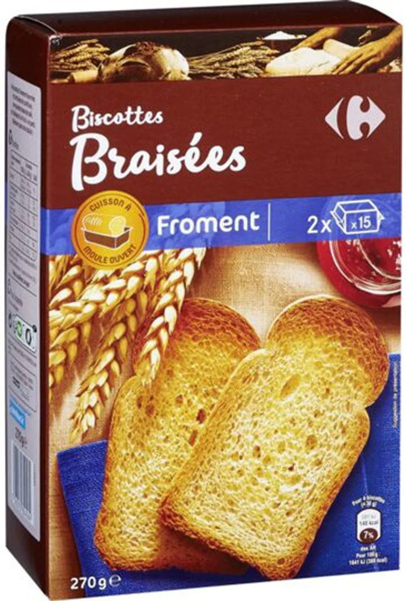 toasted wheat biscottes 30pc (#118062)