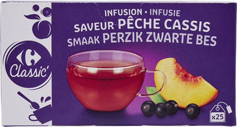 peach blackcurrant herbal tea 25pc (#118201)