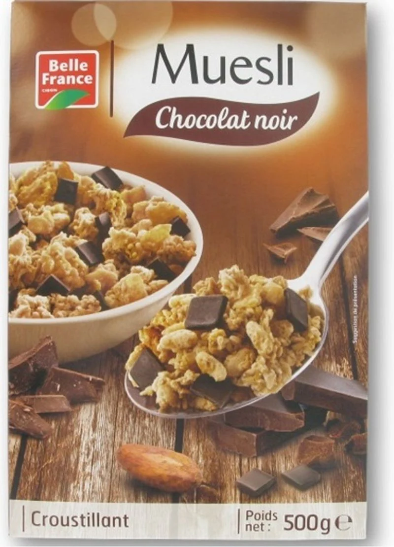 dark choc muesli 500g (#118286)