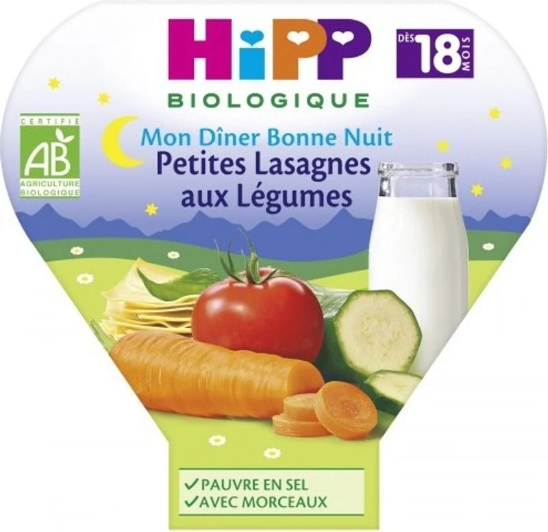 organic vegetable lasagne 18m 260g (#118349)