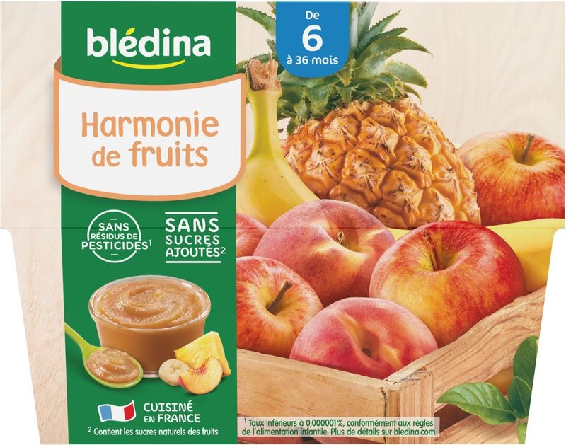 fruit harmony compote 4x100g (#118360)