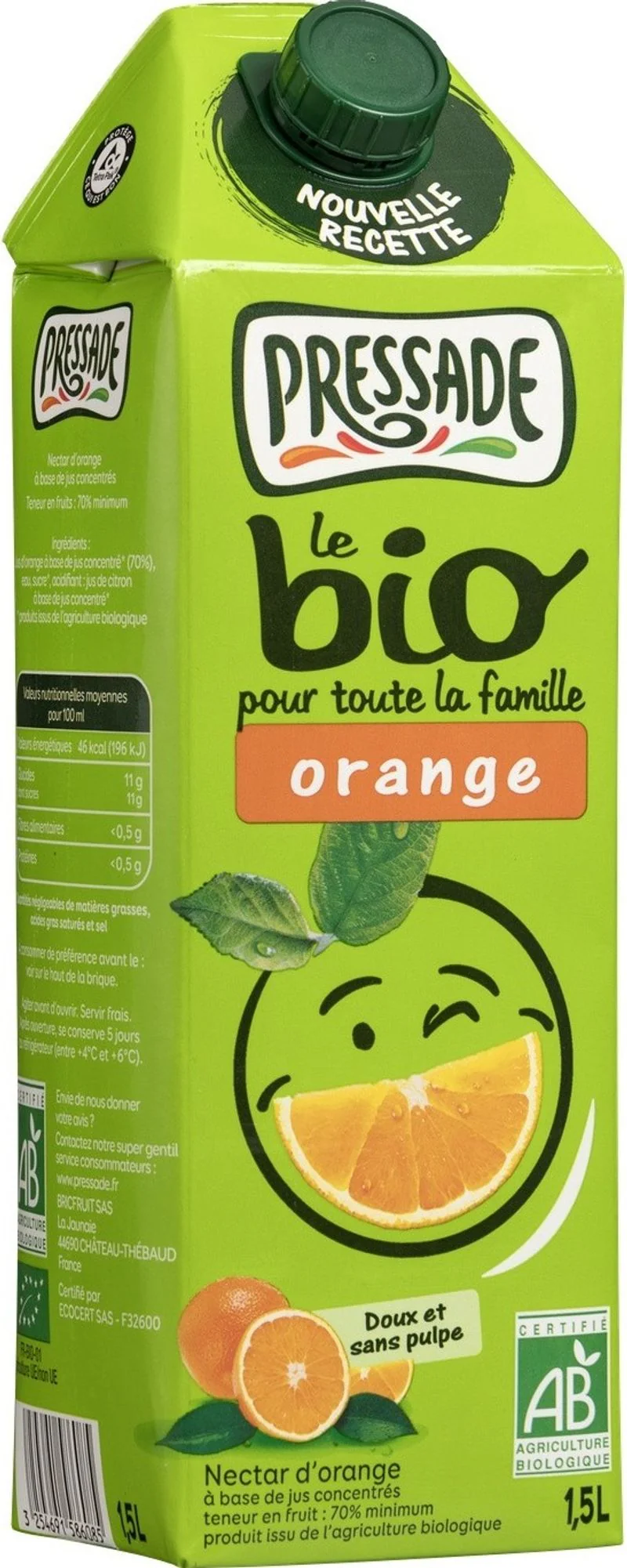 organic orange juice 1.5l (#118412)