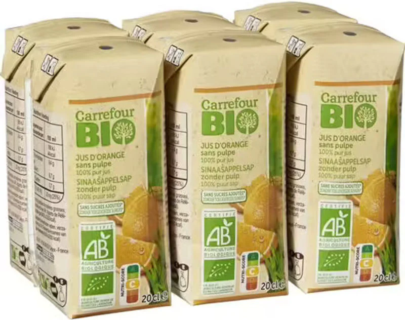 organic orange juice 6x20cl (#118414)