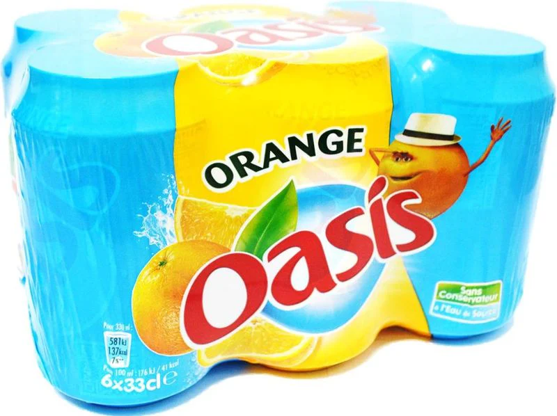 oasis orange soda 6x33cl (#118429)