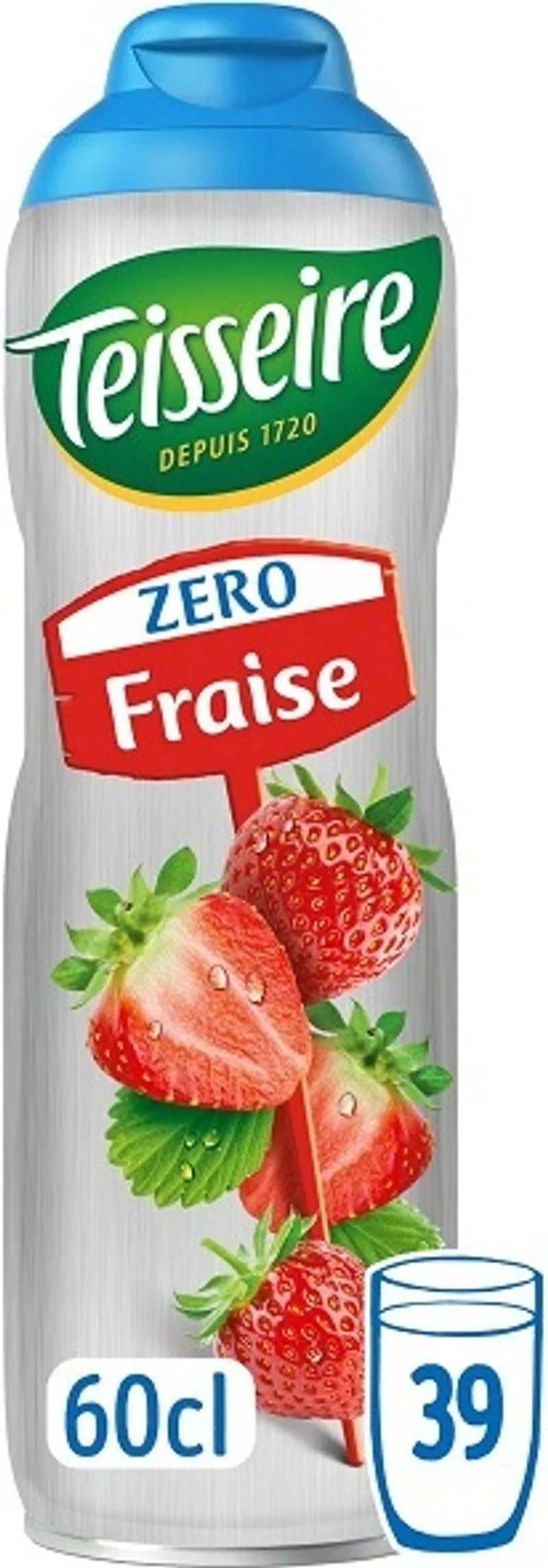 0% strawberry cordial 60cl (#118511)