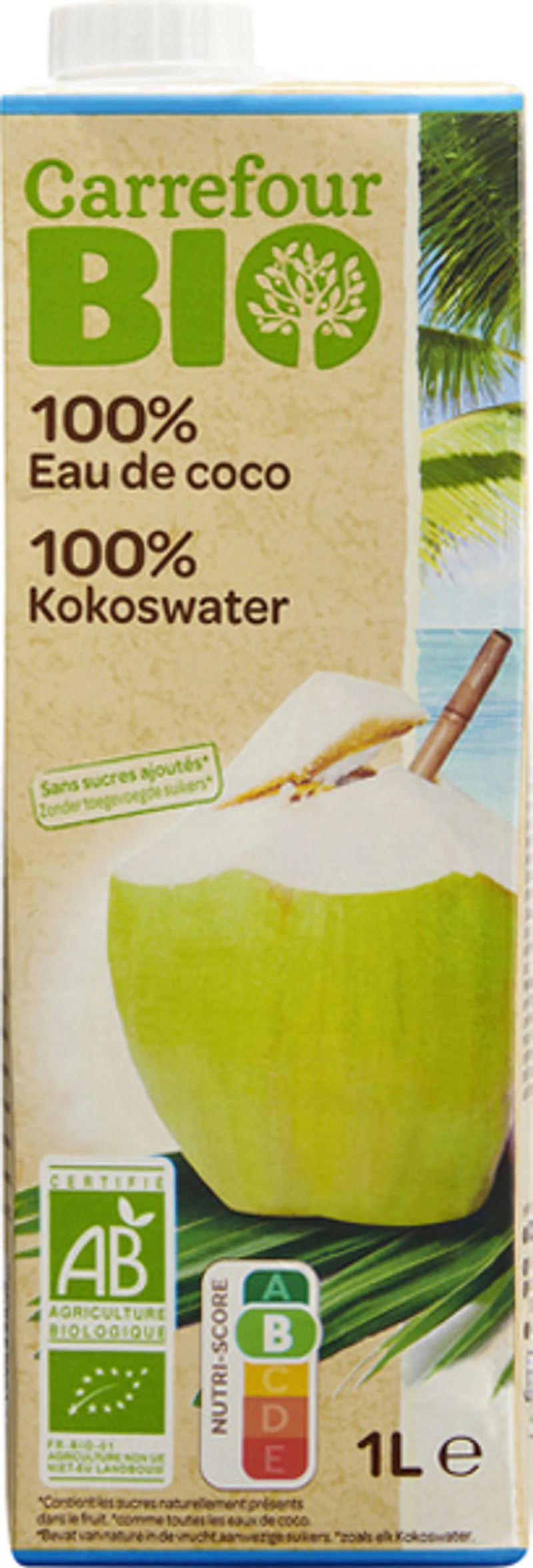 organic coconut water 1l (#118536)