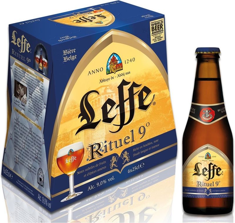 leffe ritual blonde beer 9% 6x25cl (#118612)