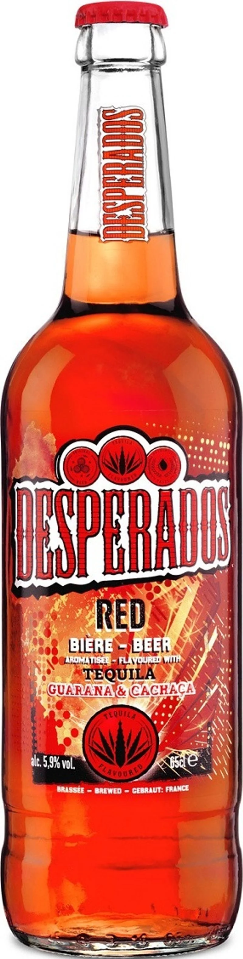 desperados red tequila beer 5.9% 65cl (#118673)