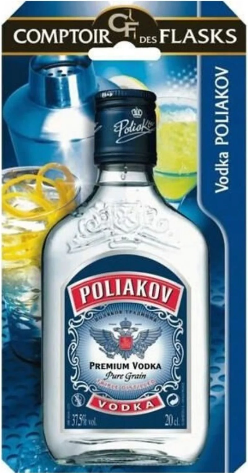 poliakov triple distilled vodka 37.5% 20cl (#118699)