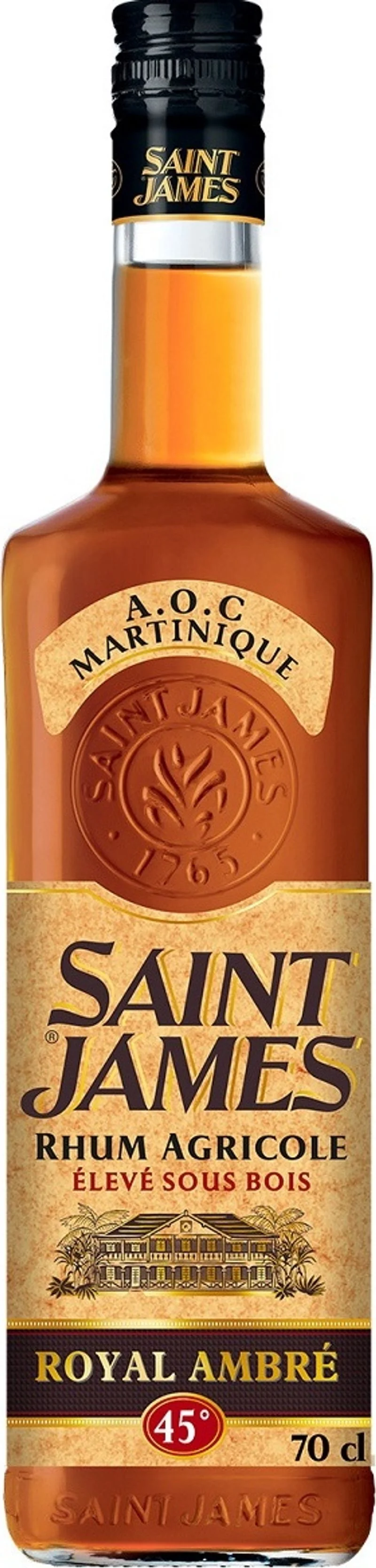 saint james royal amber rum 45% 70cl (#118777)
