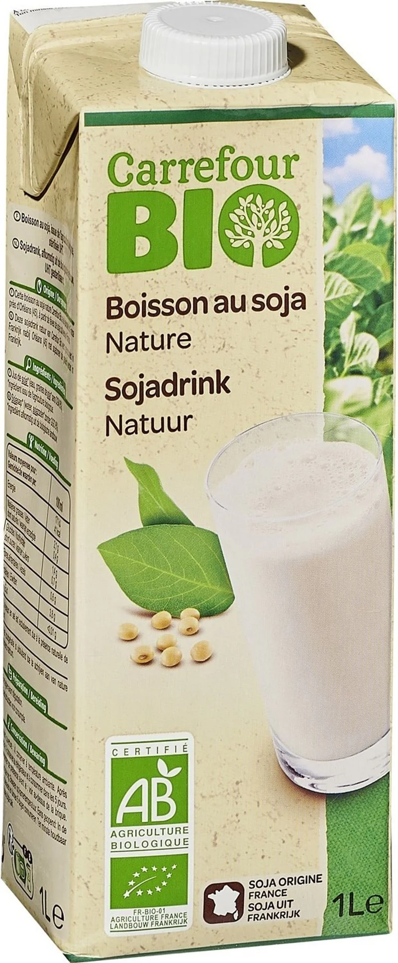 org plain soy milk 1l (#118865)