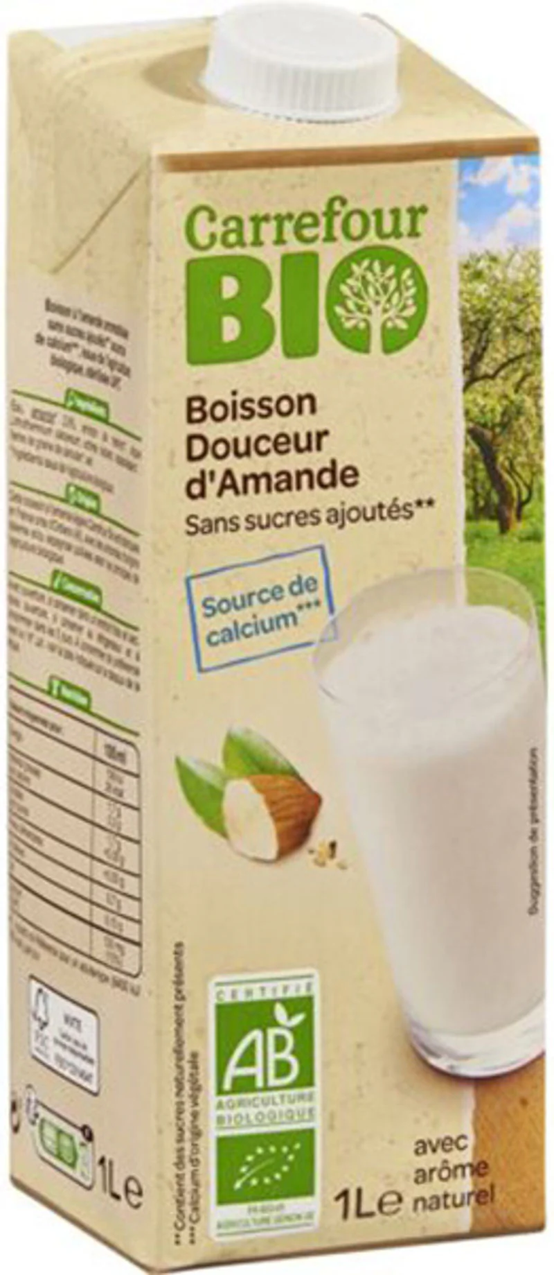 org almond milk no sugar 1l (#118871)