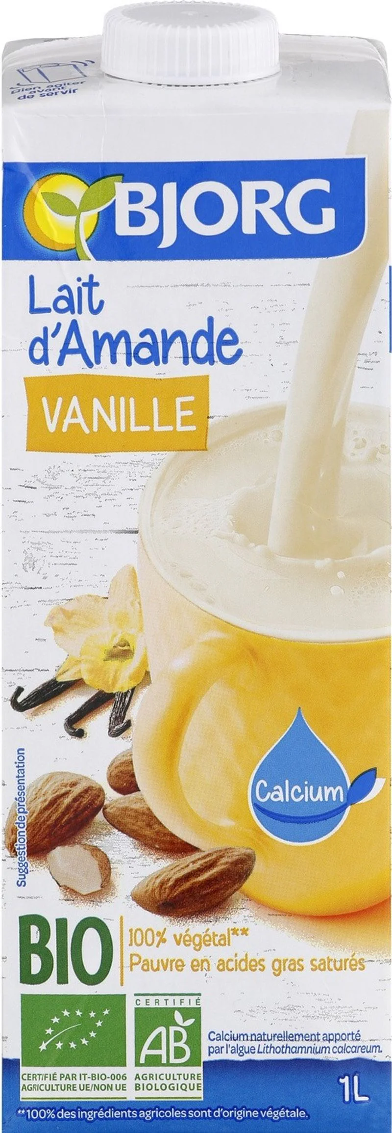 ORGANIC VANILLA ALMOND MILK 1L (#118872)