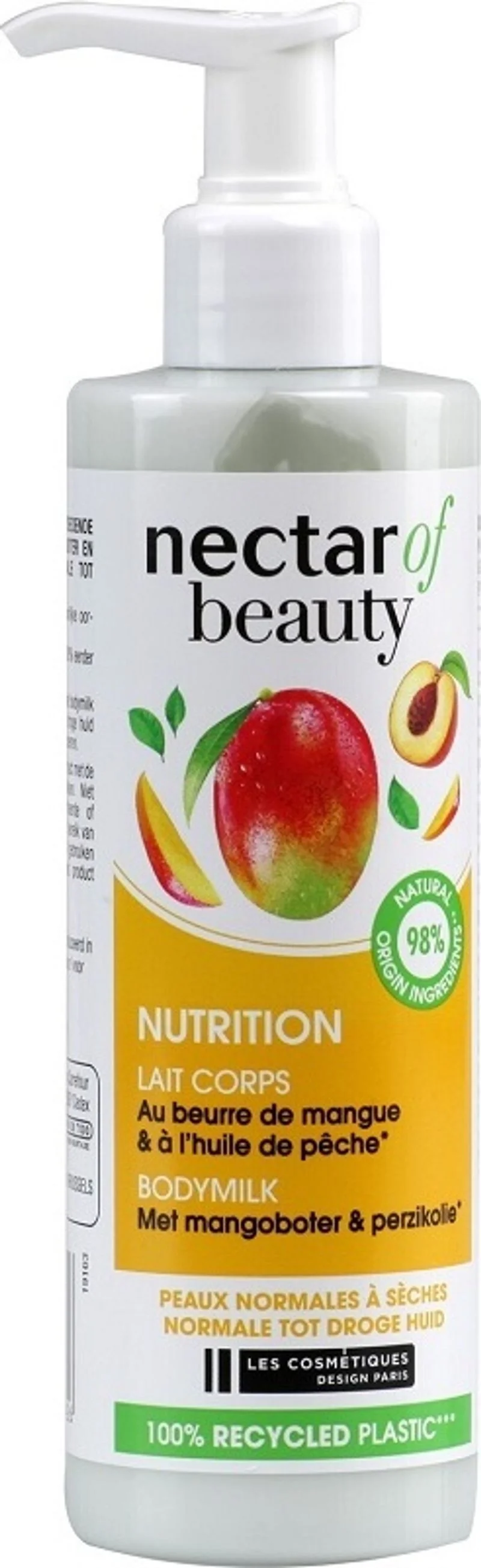 mango butter peach body milk 250ml\nectar of beauty (#118890)