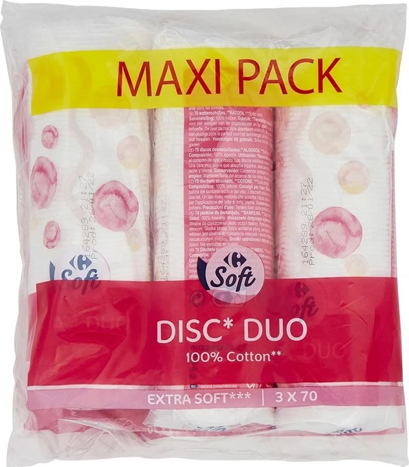 cotton pads make-up remover 3x70pc (#119221)