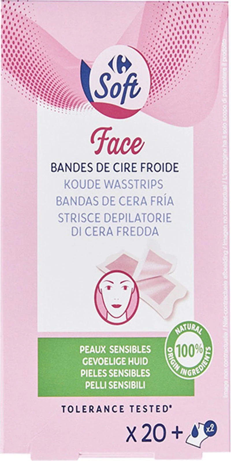 cold wax strips for face 20pc (#119275)