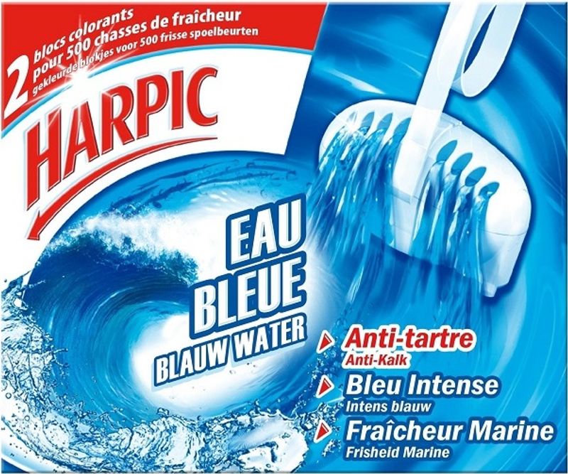 blue water anti-scaling toilet blocks 2pc (#119680)