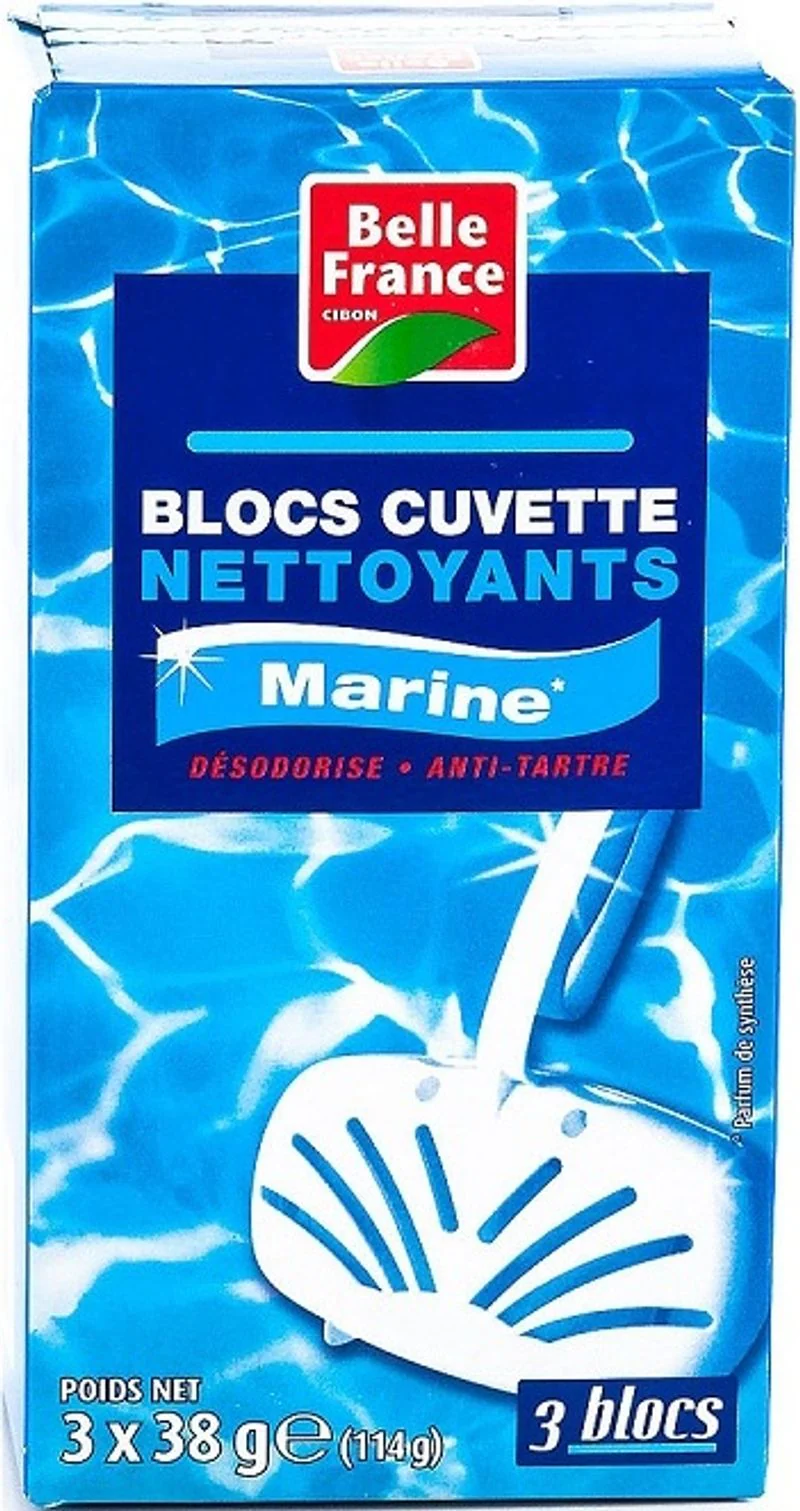 marine cleaning toilet blocks 3x38g (#119683)