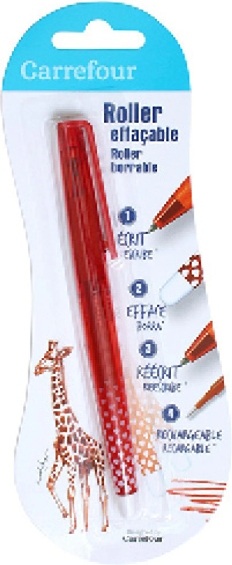 red erasable rollerball pen 0.7mm (#119806)