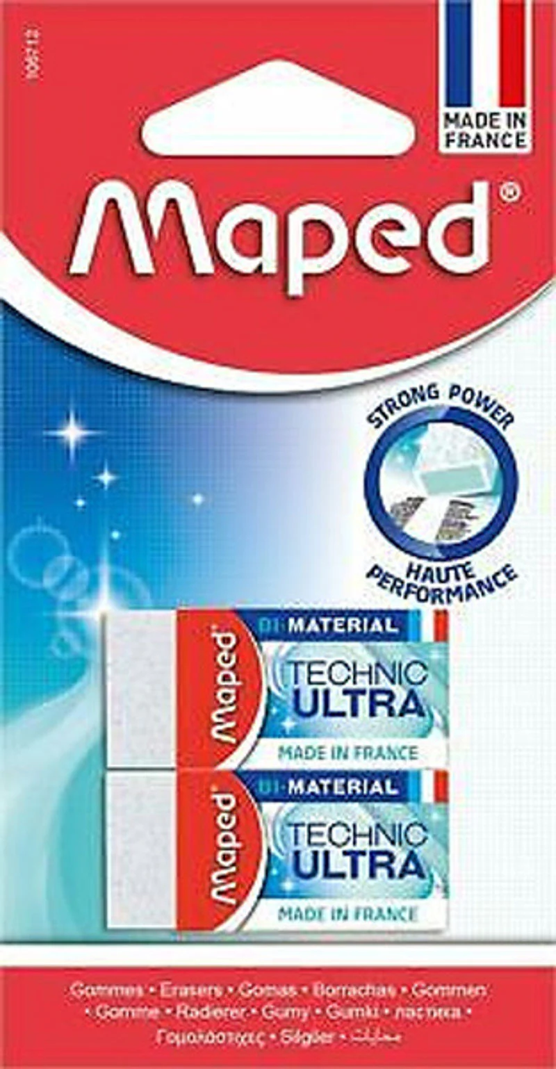 pack of 2 mini eraser ultra technical 2pc (#119834)