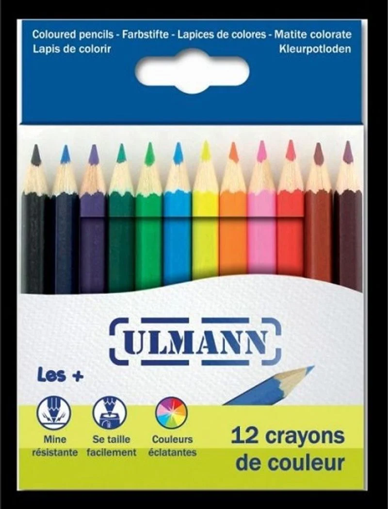 box of 12 coloured pencils 12pc (#119863)