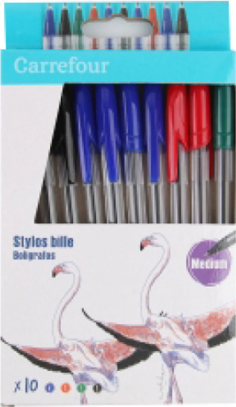 pack of 10 ballpoint pen assorted 10pc (#119867)