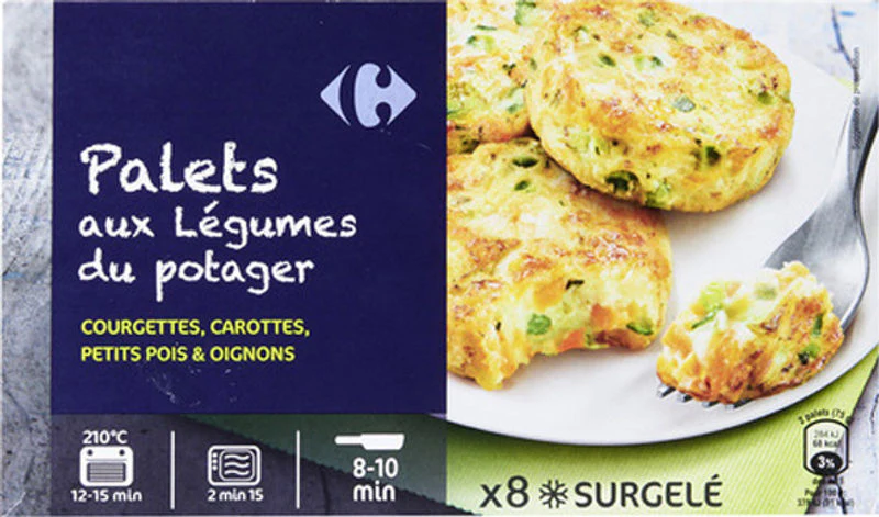 mix vegetable patties 300g (#119963)