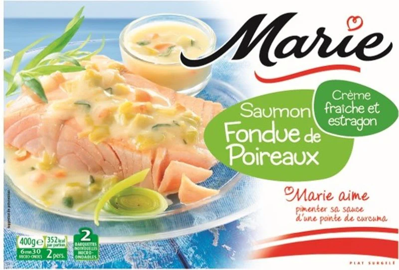 salmon with leek fondue 400g\marie (#119984)