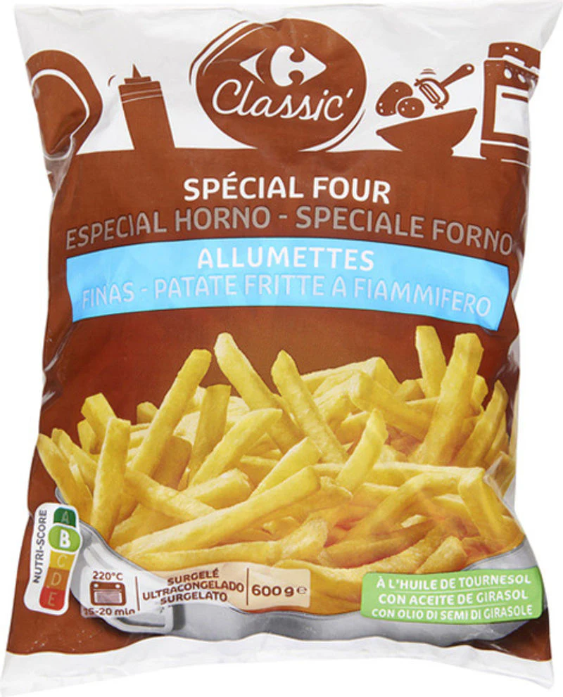 french fries thin-cut 600g (#120049)