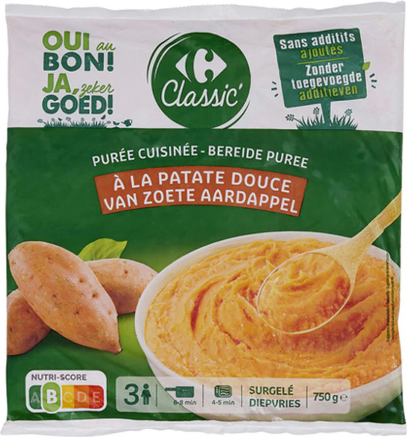 mashed sweet potato 750g (#120085)
