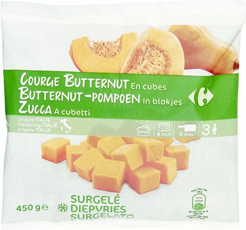 butternut squash cubes 450g (#120086)