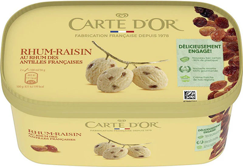 rum raisin ice cream 900ml (#120112)