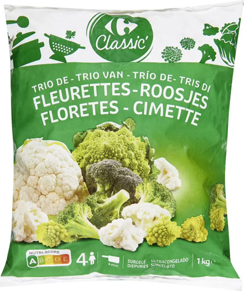 mix cabbage florets 1kg (#120199)