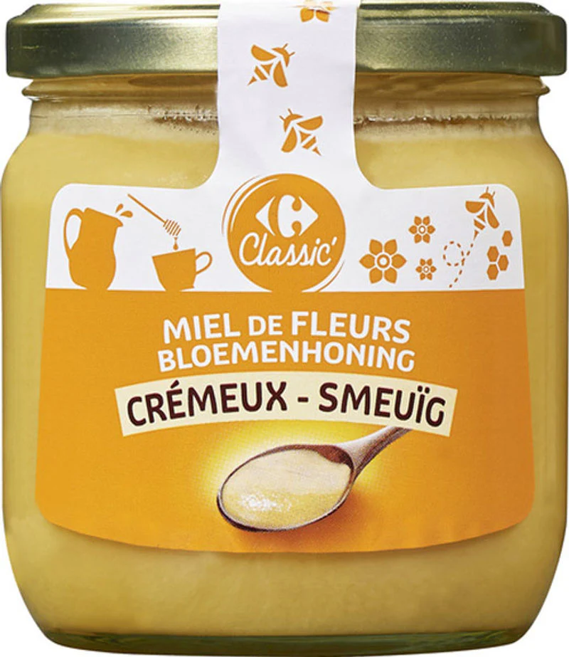 creamy flower honey 500g (#120514)