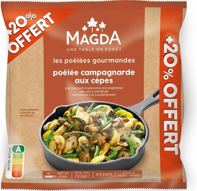 country-style pan-fried porcini mushrooms 720g (#120576)