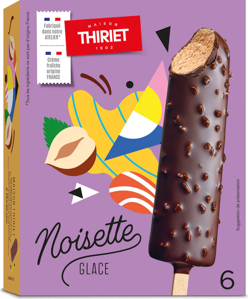 ice cream sticks hazelnut 240g 240gx6pc (#120619)