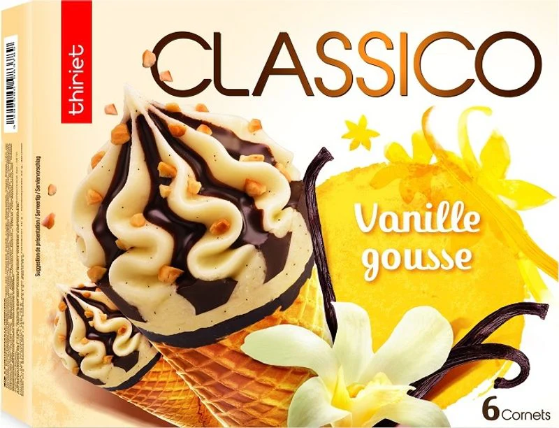 cones classico vanilla 420g 6pc (#120625)