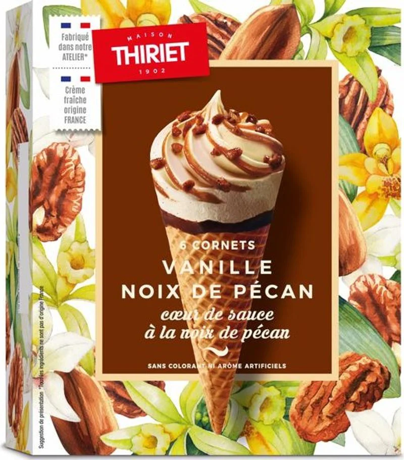 cones vanilla pecan nuts 462g 462gx6pc (#120636)