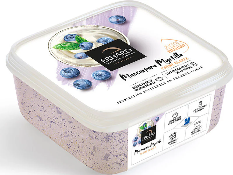 blueberry mascarpone ice cream 450g (#121987)