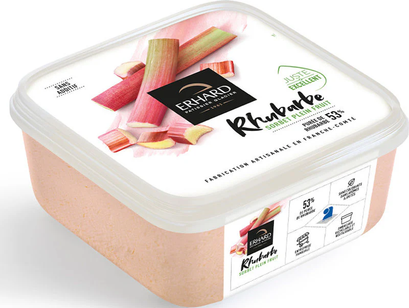 rhubarb sorbet 488g (#122039)