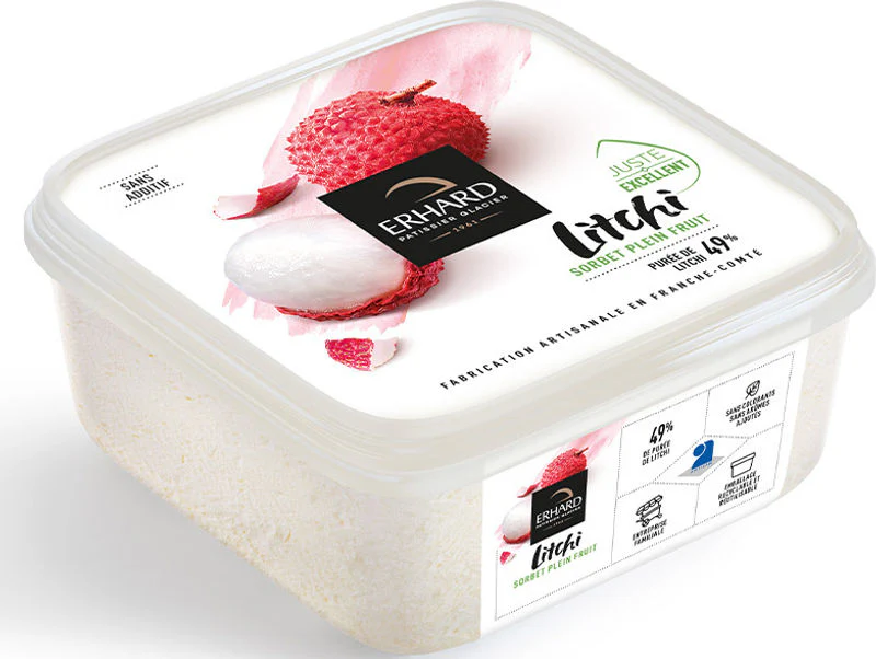 lychee sorbet 488g (#122044)