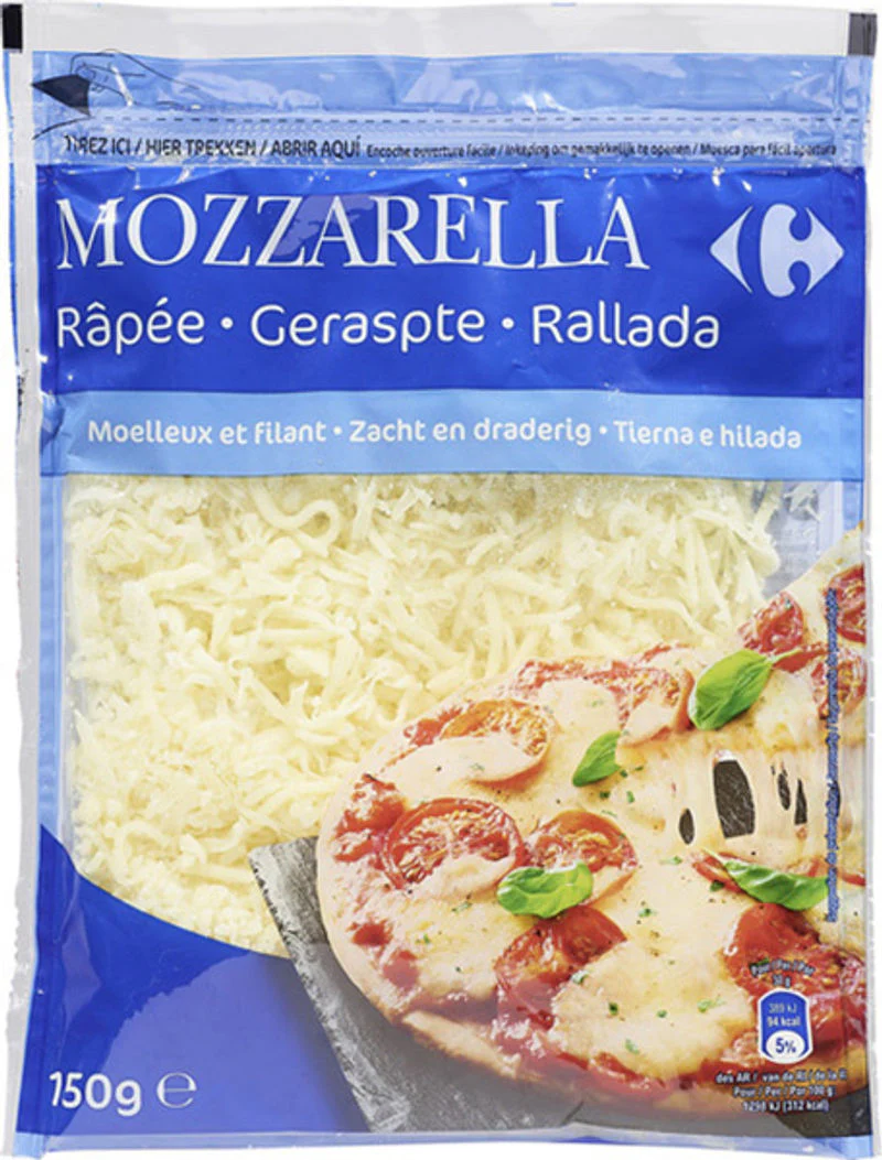 grated mozzarella cheese 150g (#122095)