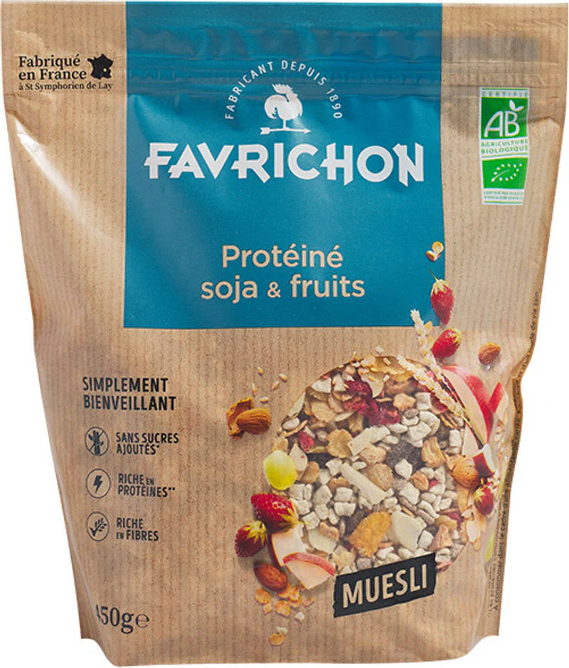 organic protein soy fruits muesli 500g (#122175)