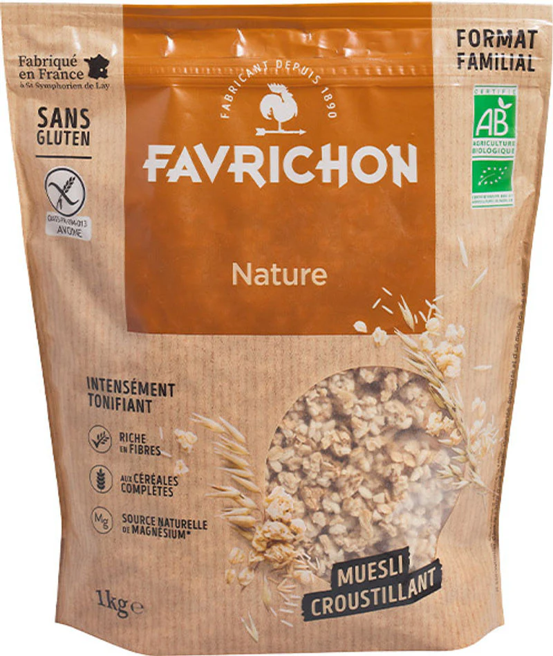 organic natural muesli 1kg (#122194)