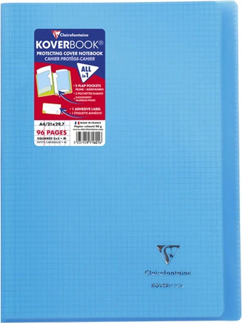 notebook cover light blue small squares (#122196)