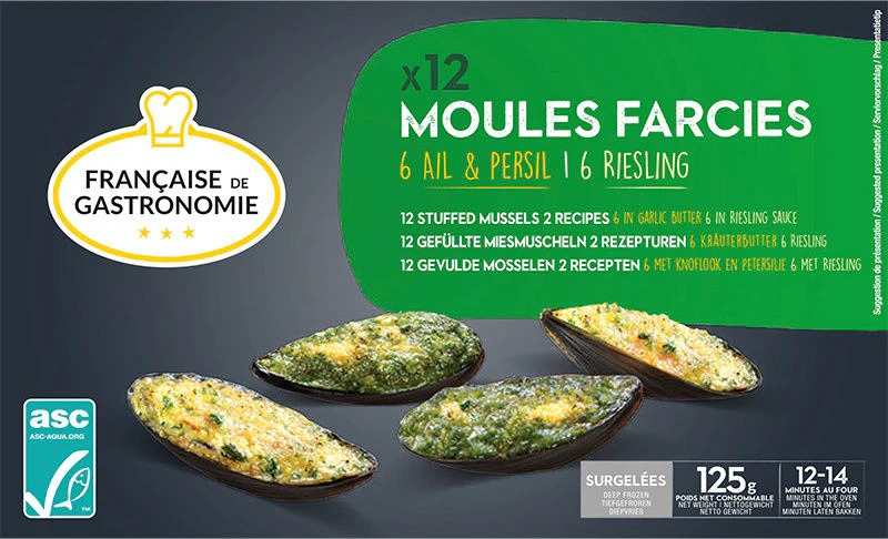 stuffed mussels garlic and riesling 125g (#122249)