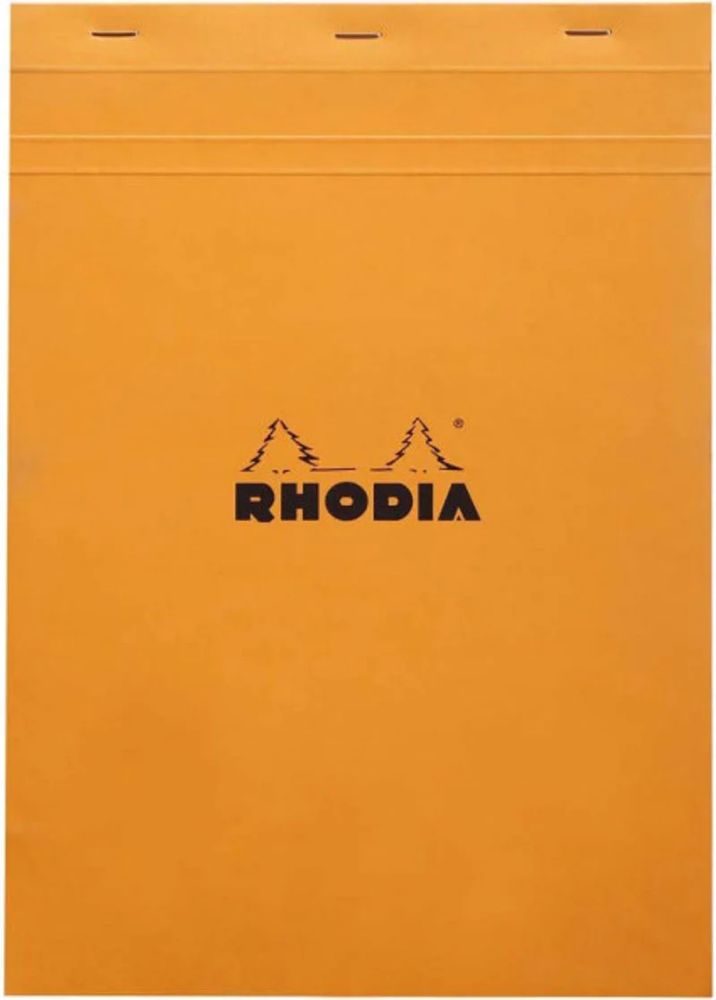 notebook orange small squares a4 \rhodia (#122334)
