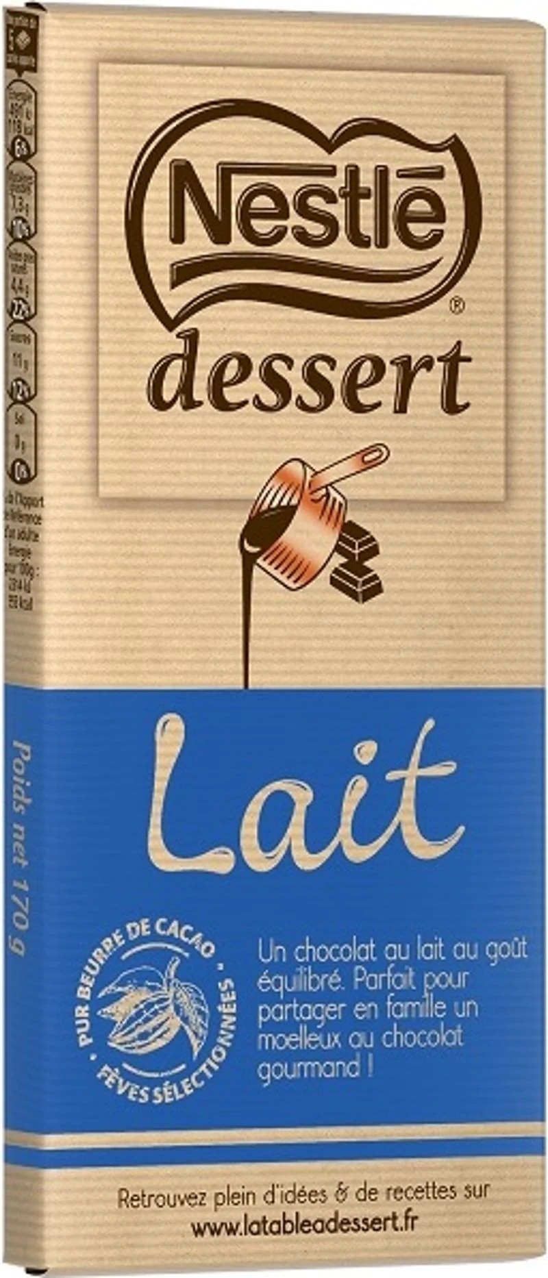 milk cooking chocolate 170g (#122349)
