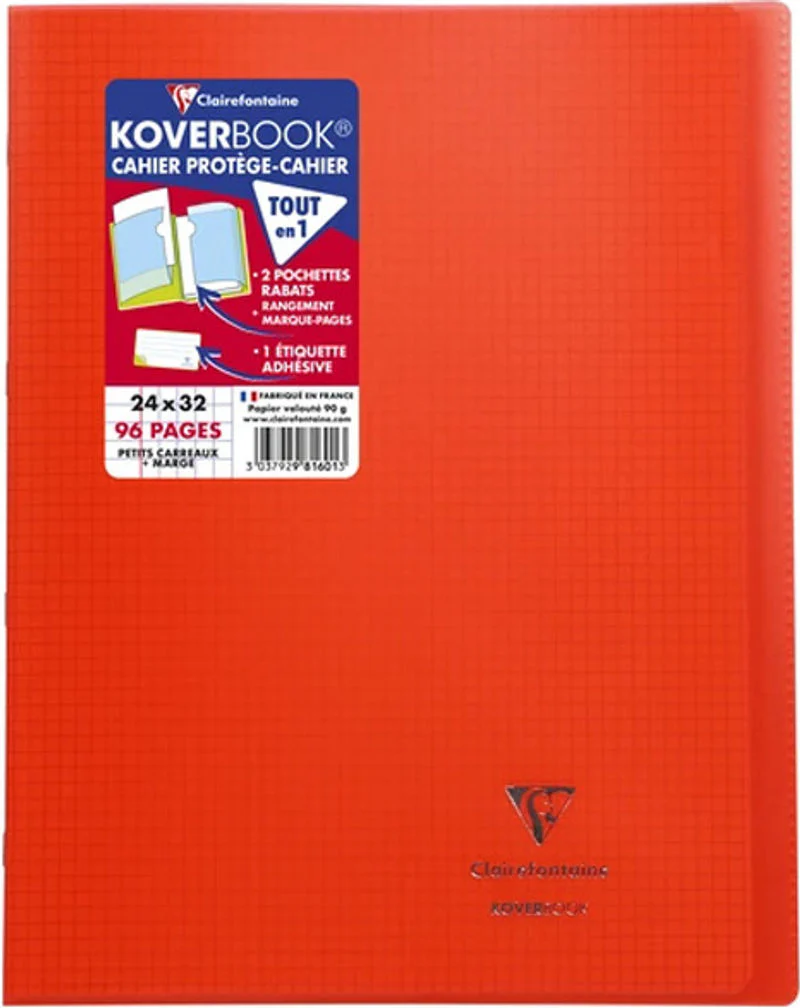 notebook cover red small squares (#122367)